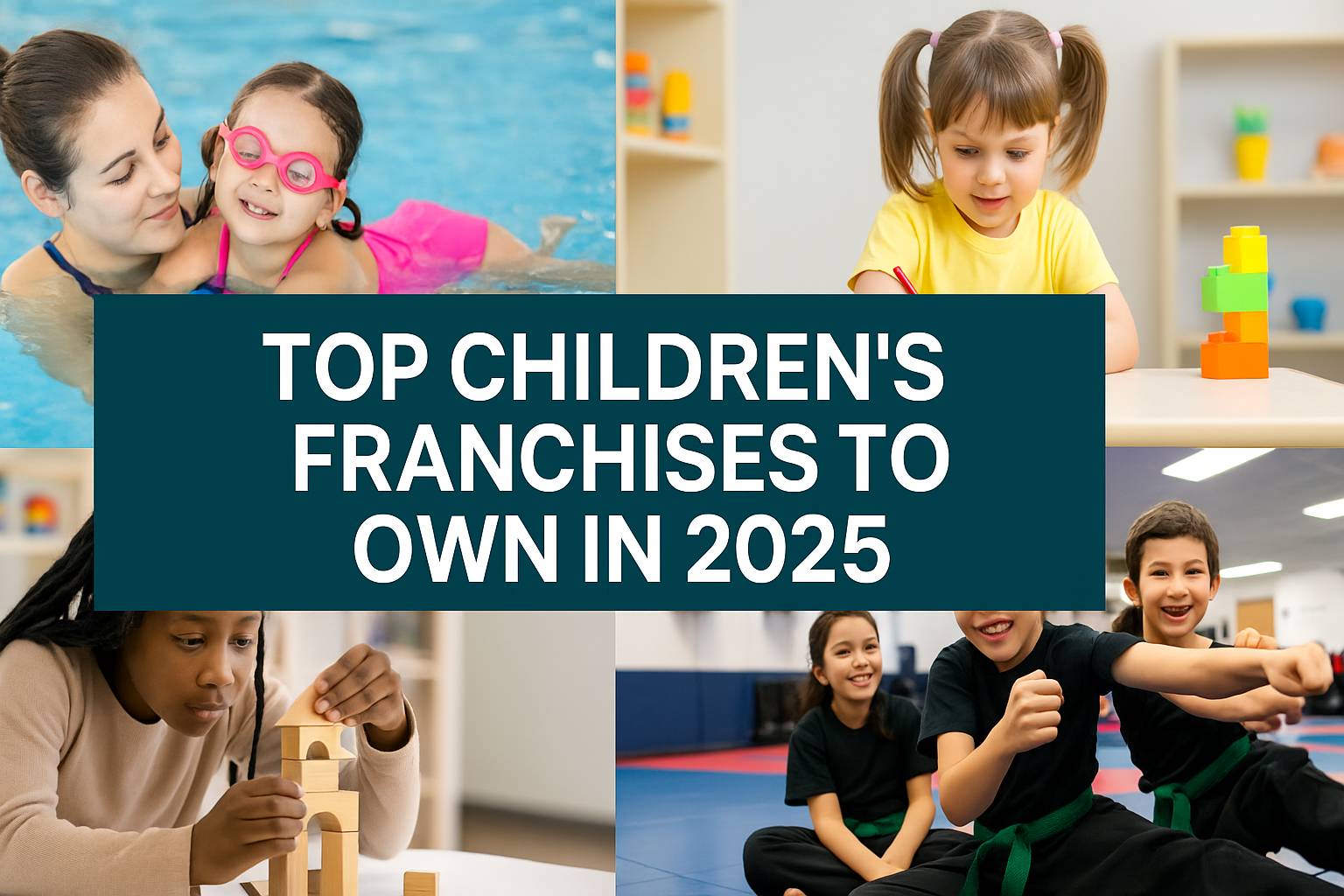 children engaging in various enrichment activities